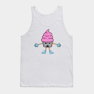 KAWAII Pink Cupcake Lover -Funny Cupcake Art Tank Top